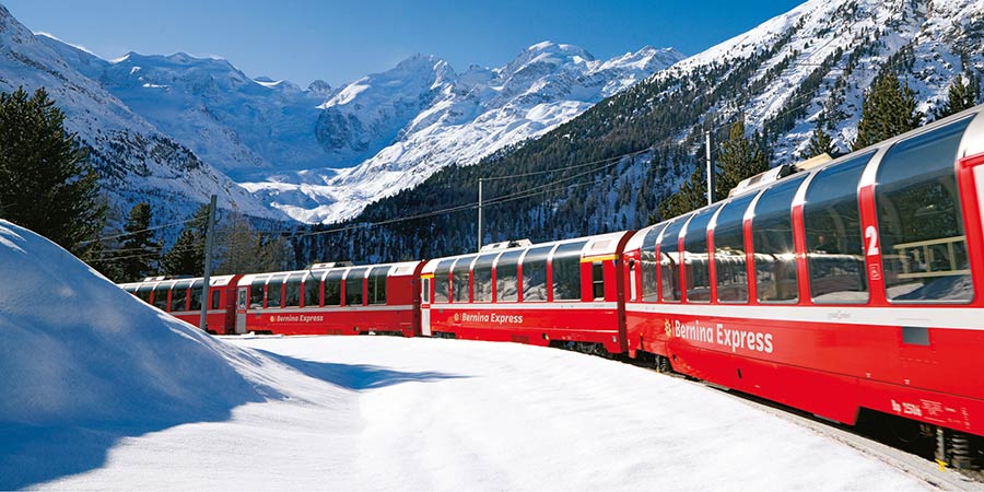 Celebrating New Year’s Eve aboard the Bernina Express